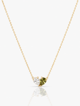 Collar con dos piedras de nacimiento