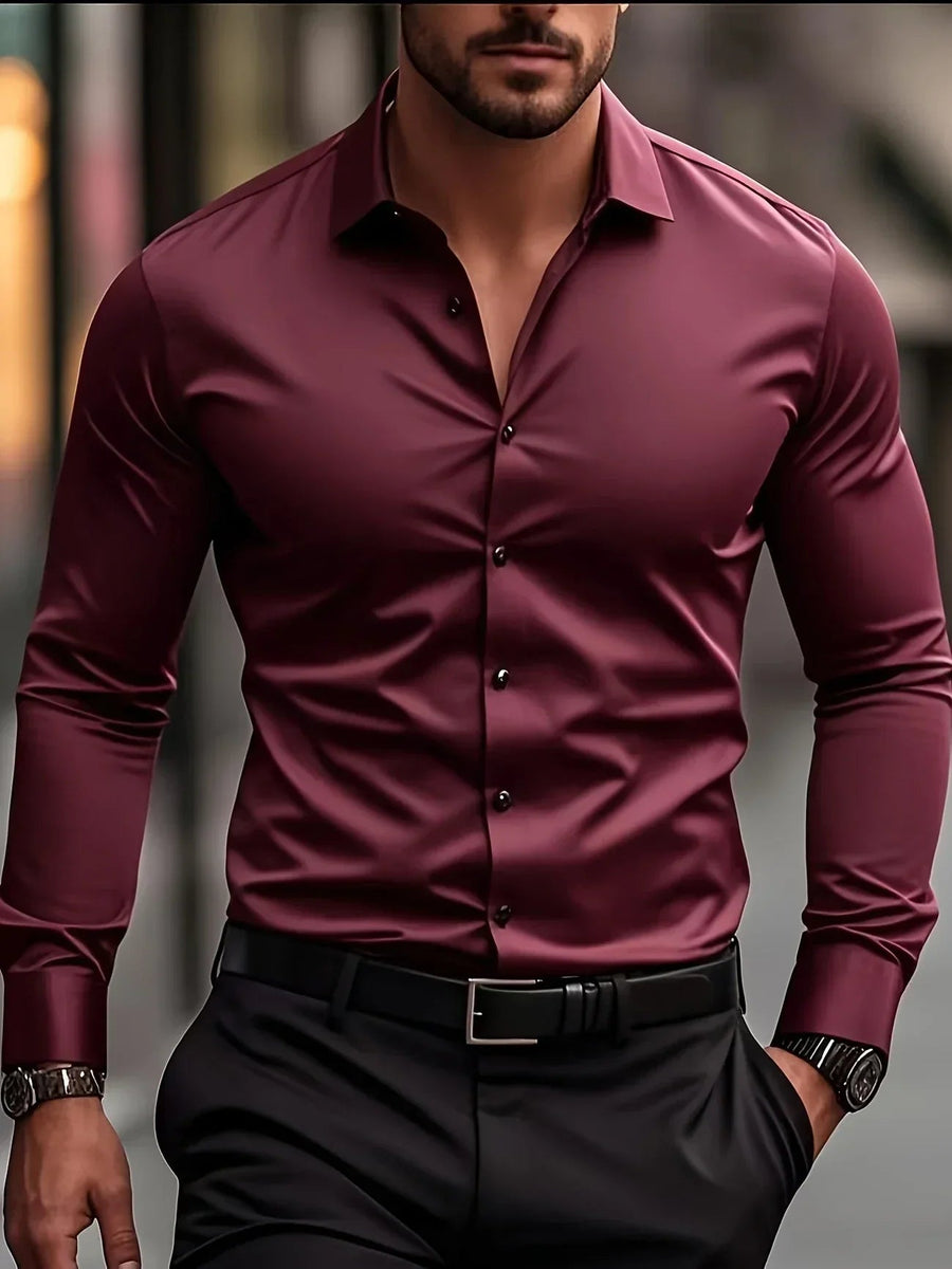 Abel | Camisa elegante de manga larga con botones