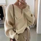 Laia | Pullover de punto cruzado chic