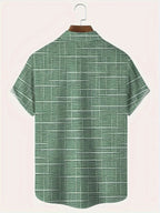 Damián | Camisa elegante de rayas y cuadros