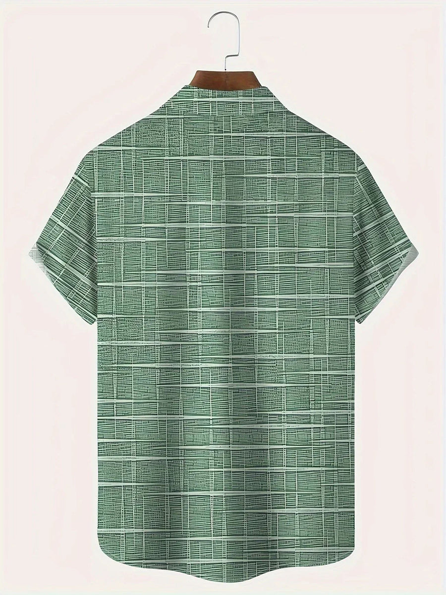 Damián | Camisa elegante de rayas y cuadros