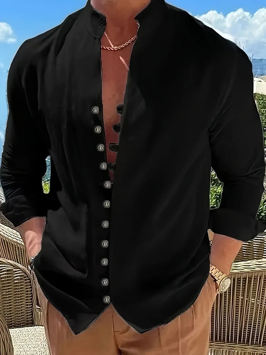 Yago | Camisa ligera de algodón de manga larga