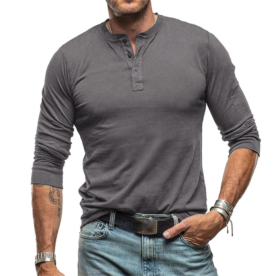 Luis | Camisa vintage de manga larga