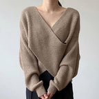 Queralt | Pullover de punto cruzado chic