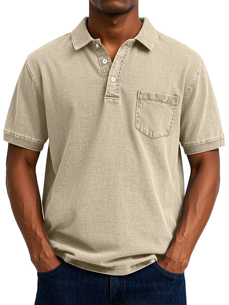 Octavio | Polo vintage casual para hombre