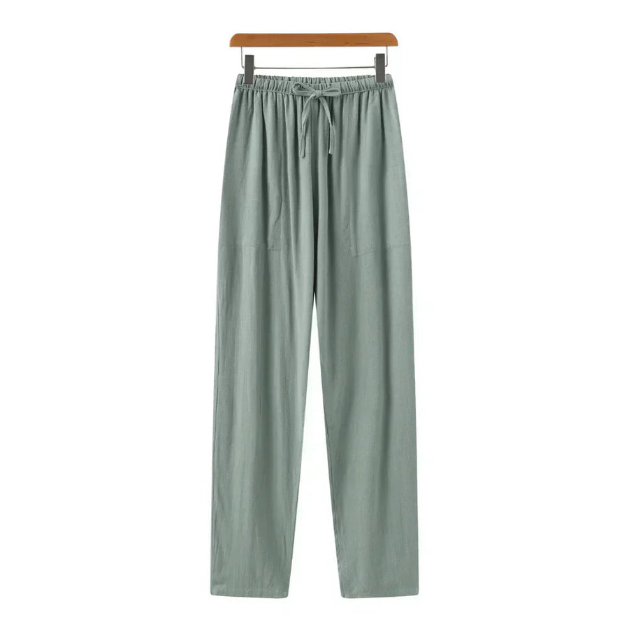Elena | Pantalones slim de lino