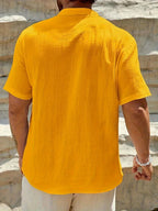 Ramón | Camisa de verano elegante con cuello alto
