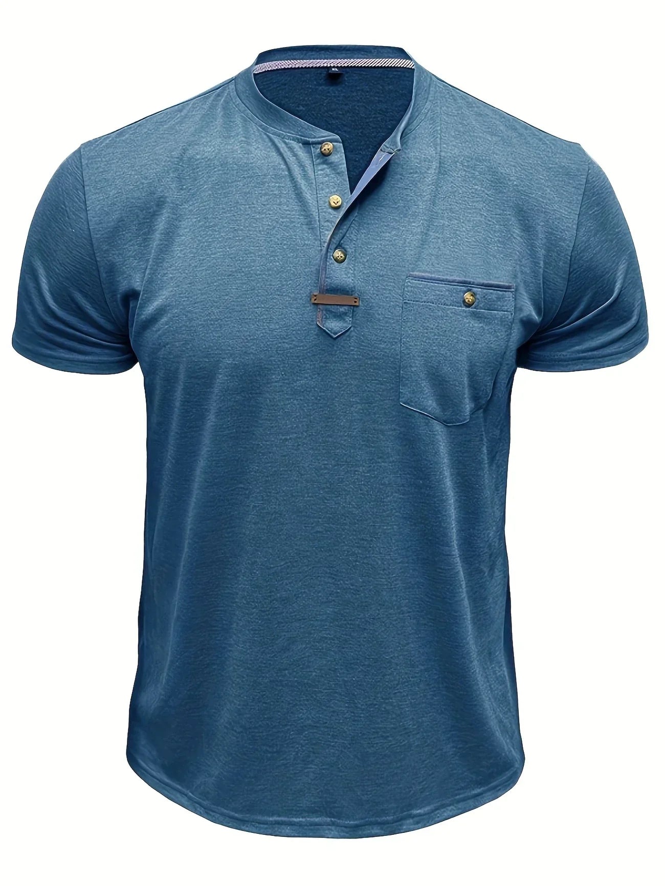 Jacinto | Camiseta elegante de cuello redondo con bolsillo