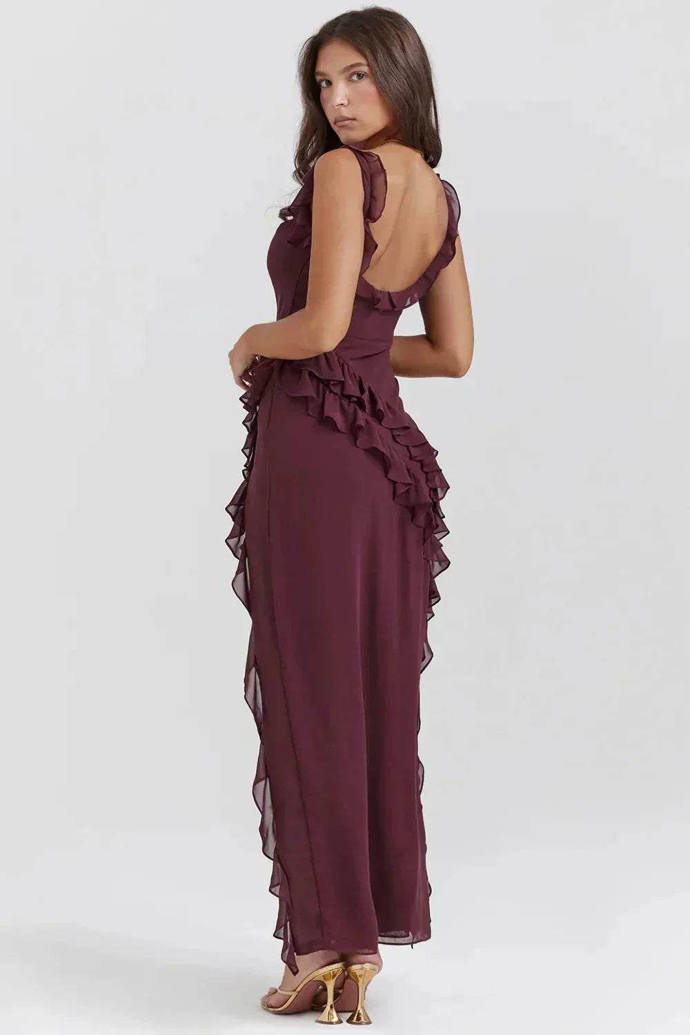 Isabela | Vestido elegante con abertura en la pierna