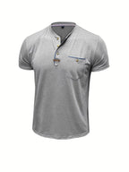 Jacinto | Camiseta elegante de cuello redondo con bolsillo