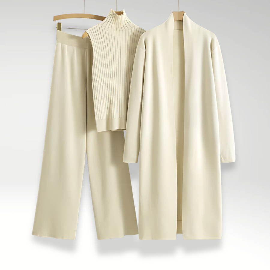 Josefa | Conjunto tres piezas de punto Luxe