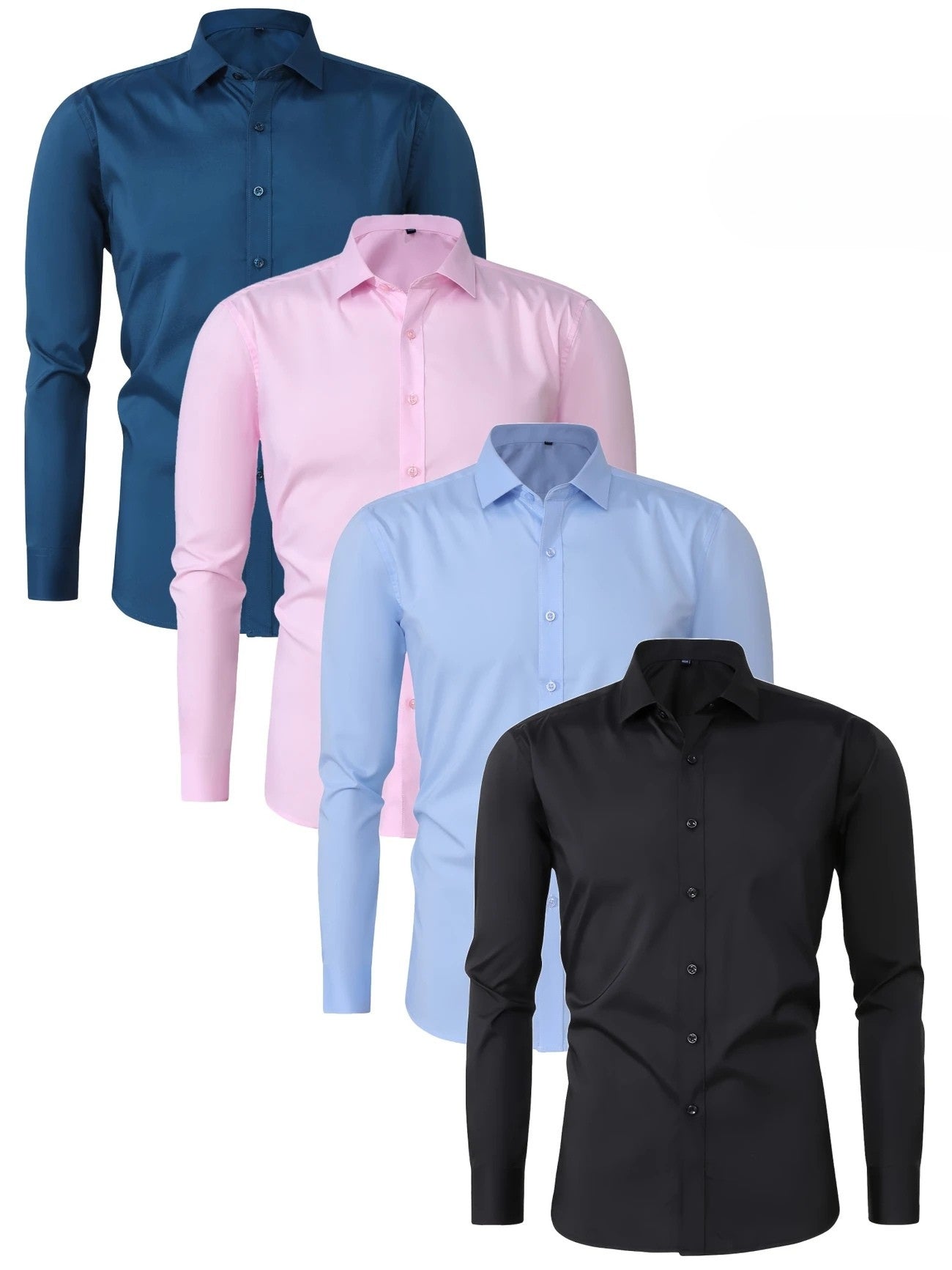Abel | Camisa elegante de manga larga con botones