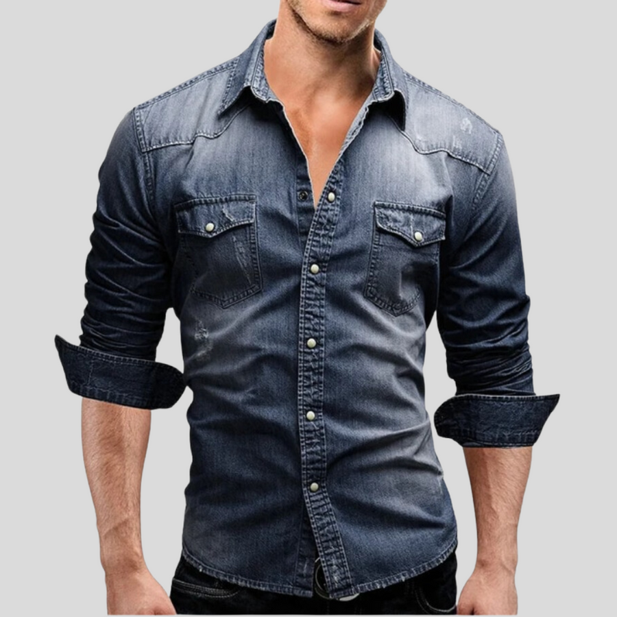 Ines | Camisa de denim de estilo moderno