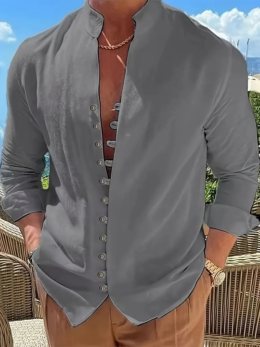 Yago | Camisa ligera de algodón de manga larga