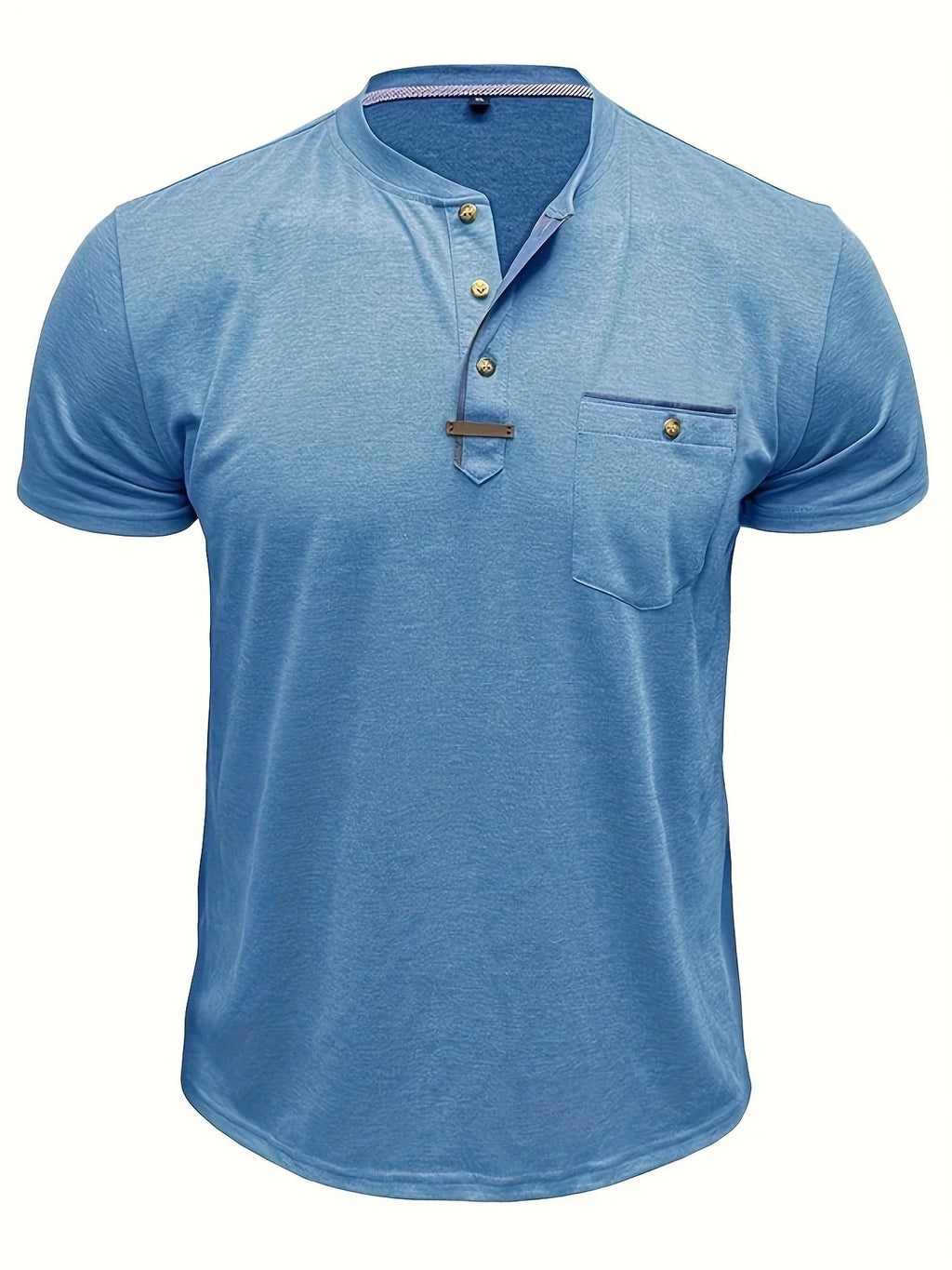Jacinto | Camiseta elegante de cuello redondo con bolsillo