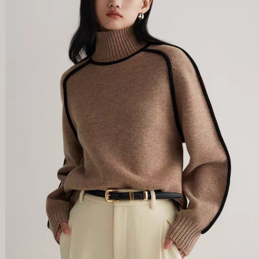 Silvia | Jersey de cuello alto cómodo