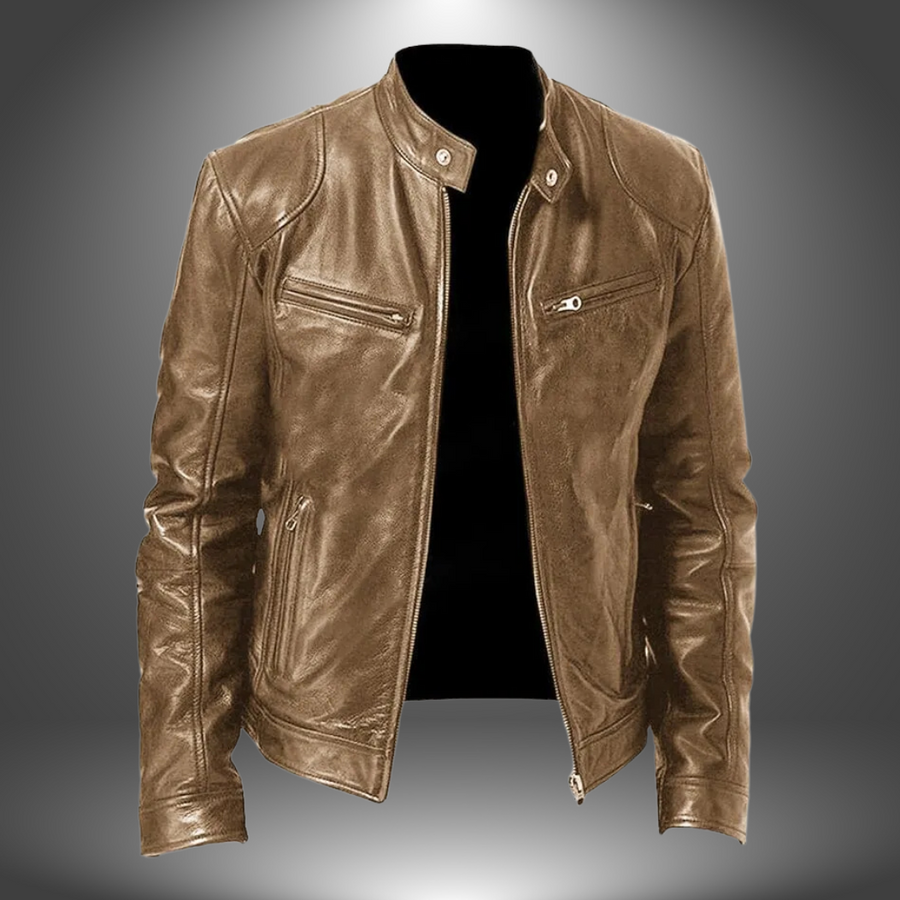 Zulema | Chaqueta de cuero artesanal para hombre