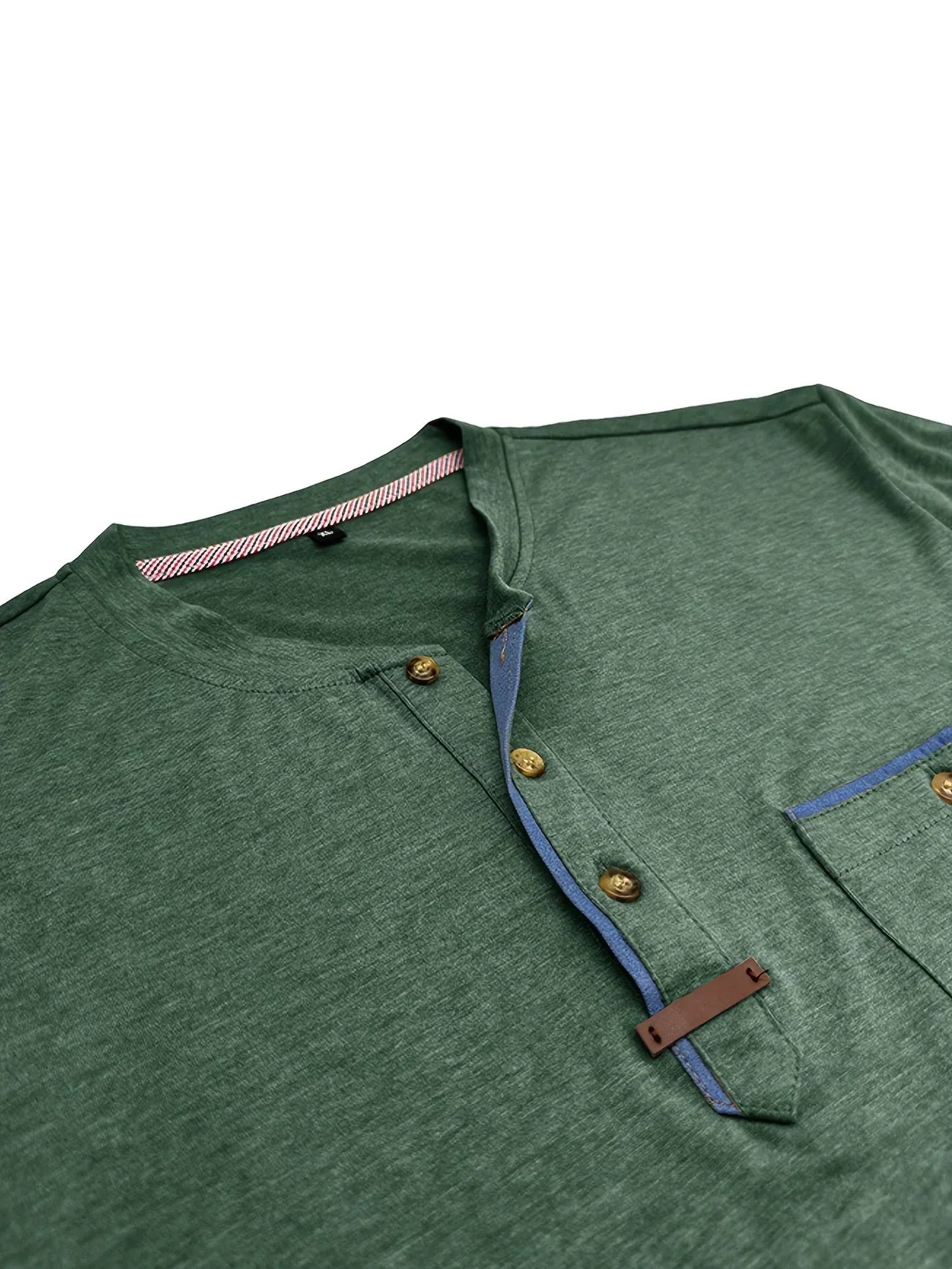 Jacinto | Camiseta elegante de cuello redondo con bolsillo