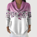 Jersey floral de cuello alto Alba