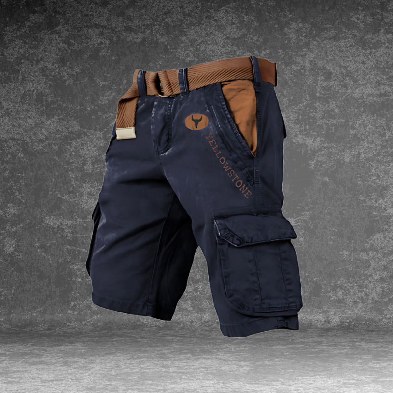 Niko | Pantalones cargo cortos de 6 bolsillos para hombre