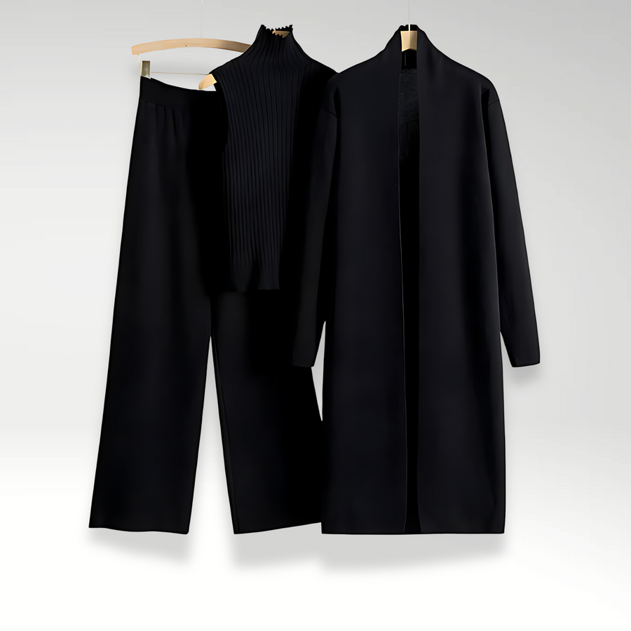 Josefa | Conjunto tres piezas de punto Luxe