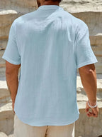 Ramón | Camisa de verano elegante con cuello alto