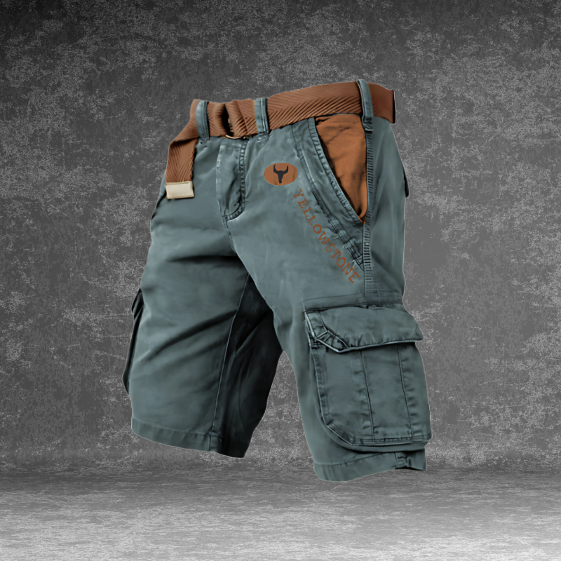 Niko | Pantalones cargo cortos de 6 bolsillos para hombre