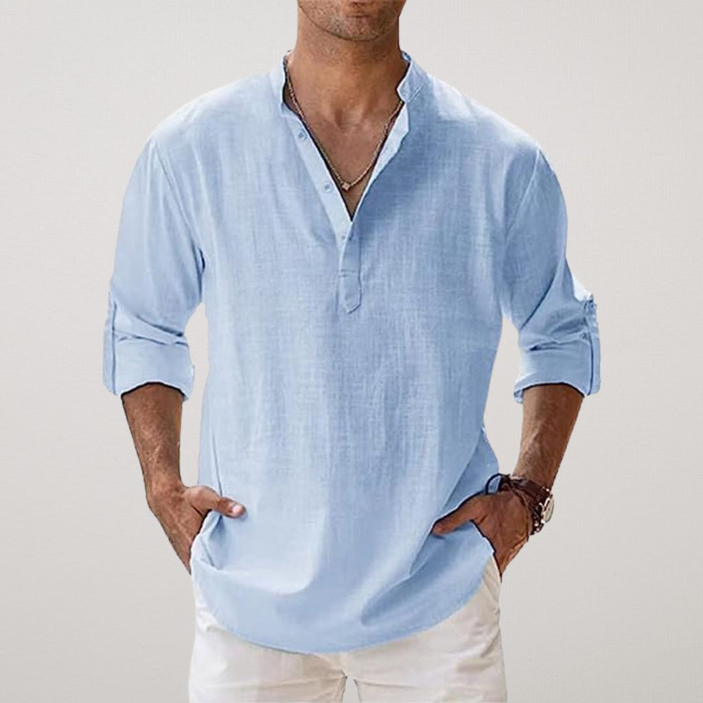 David | Camisa clásica de lino