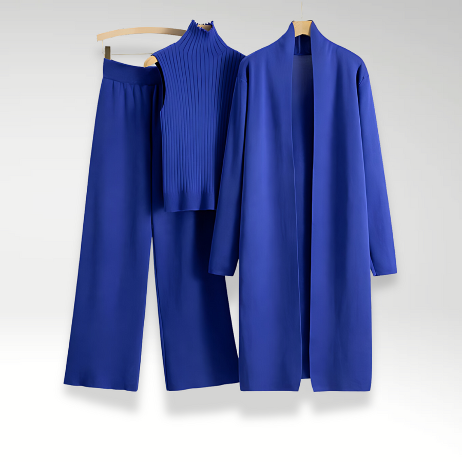 Josefa | Conjunto tres piezas de punto Luxe