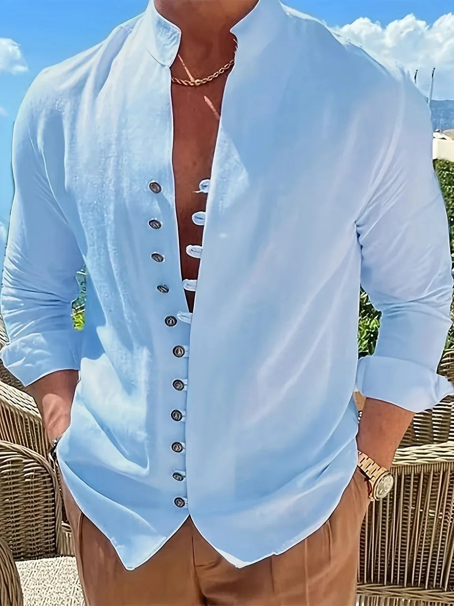 Yago | Camisa ligera de algodón de manga larga