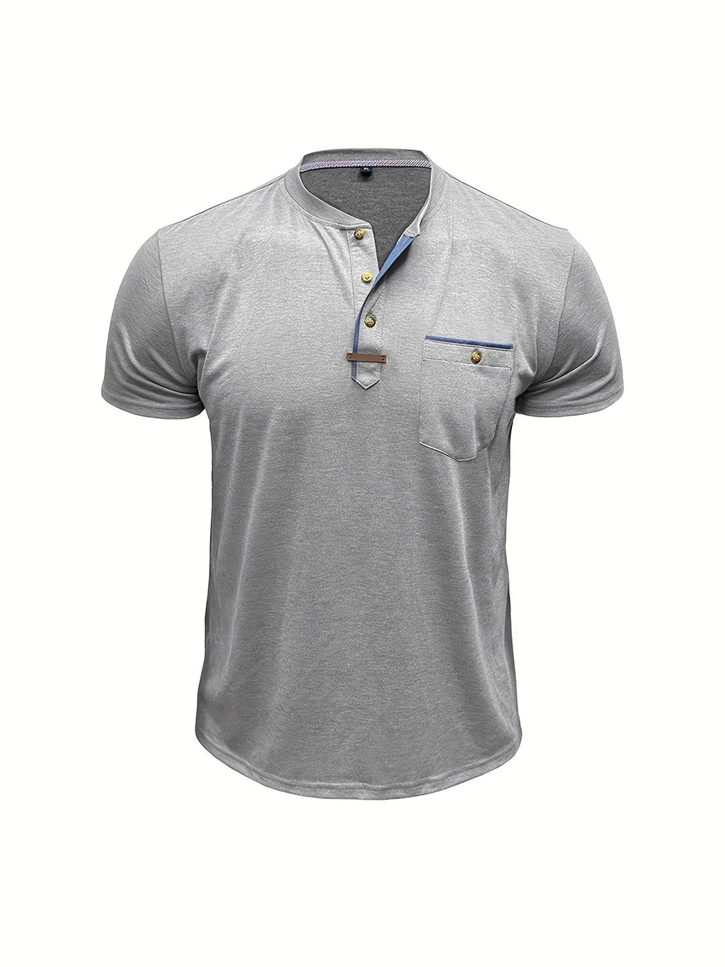 Jacinto | Camiseta elegante de cuello redondo con bolsillo