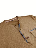 Jacinto | Camiseta elegante de cuello redondo con bolsillo