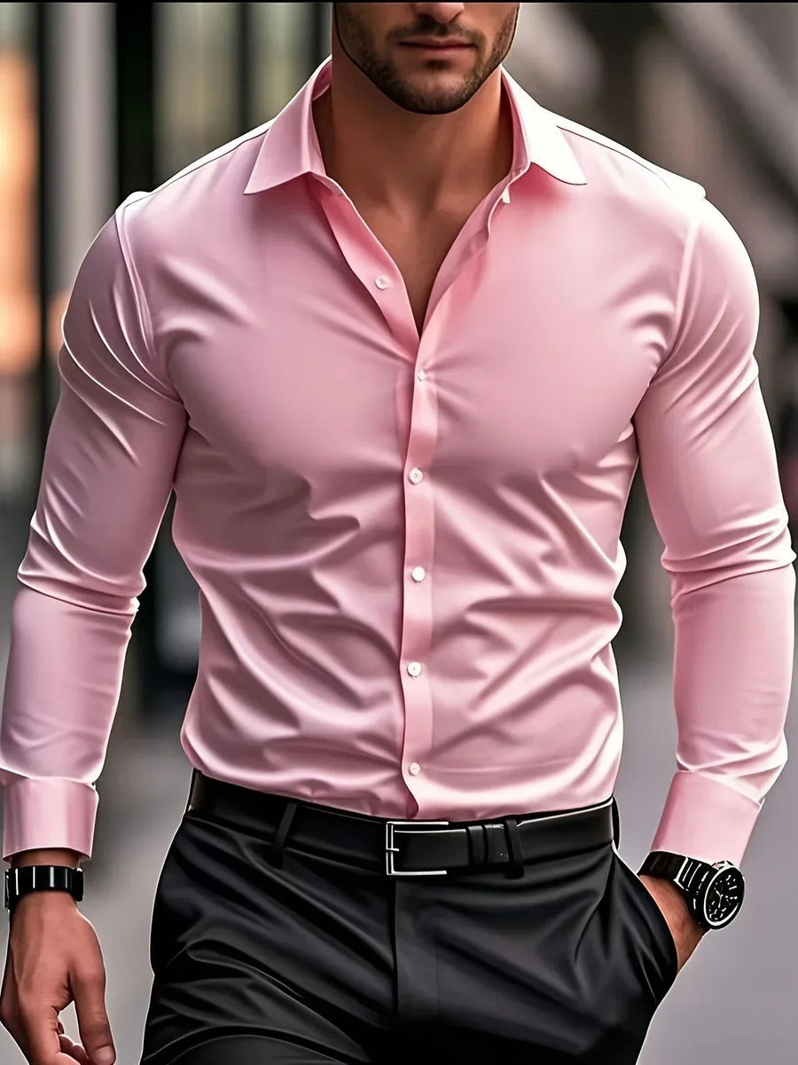 Abel | Camisa elegante de manga larga con botones