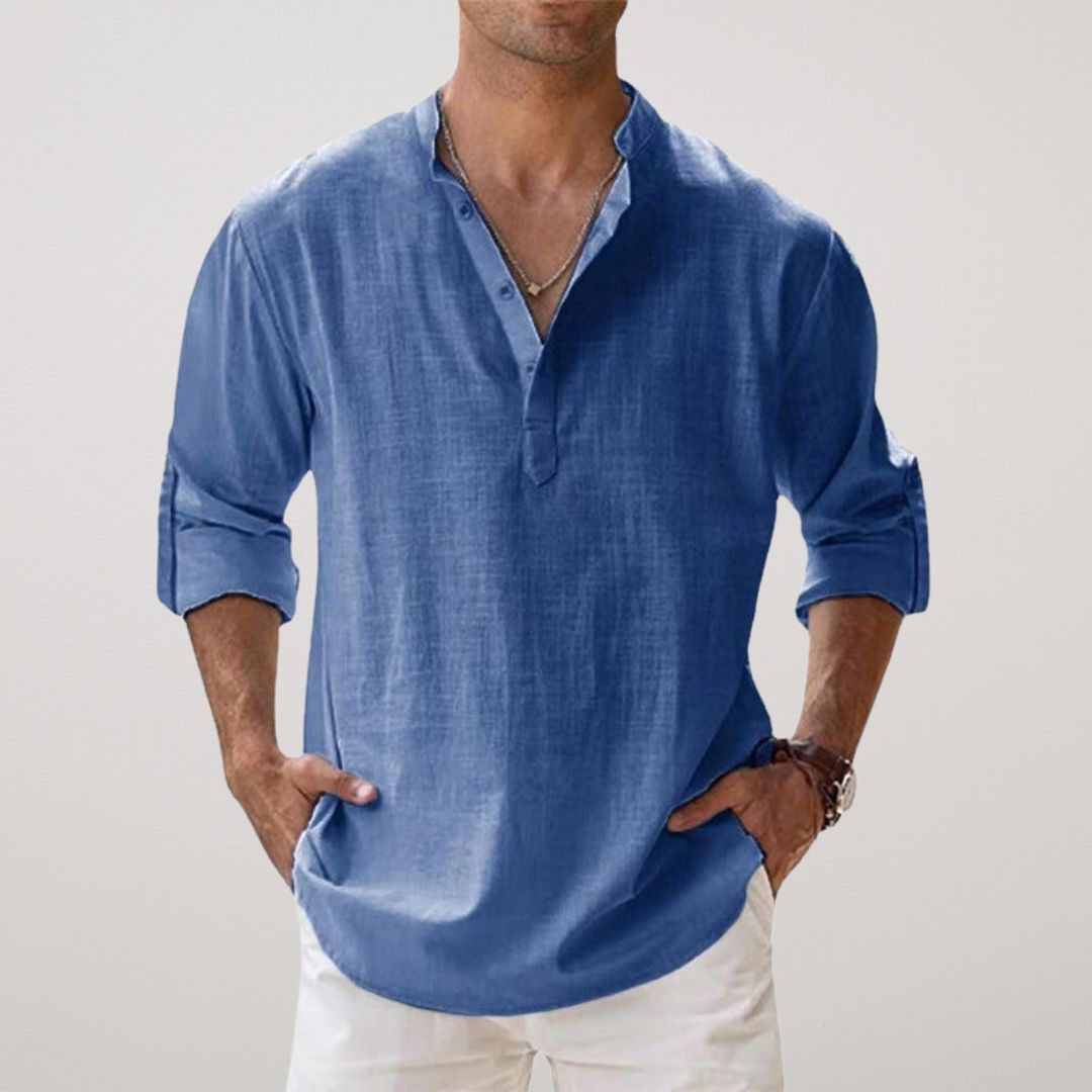David | Camisa clásica de lino