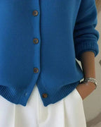 Chaqueta de Punto con Cuello Camisero Vega