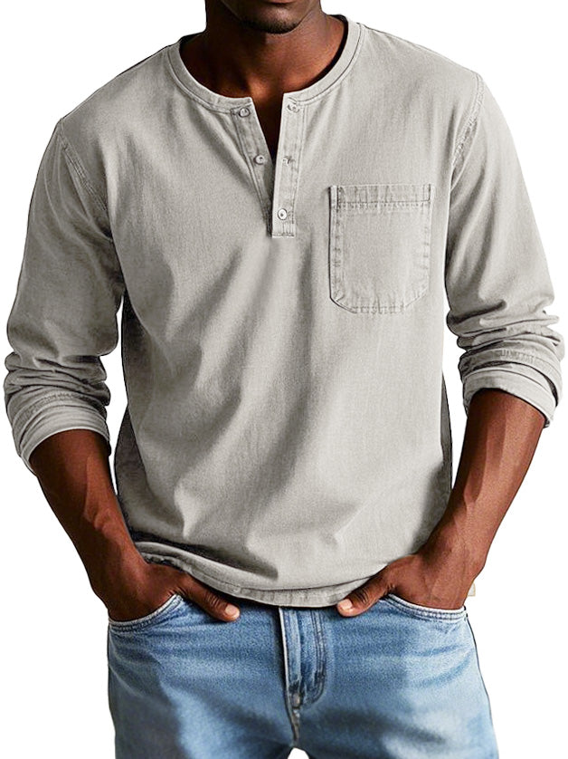 Iván | Camisa vintage de manga larga