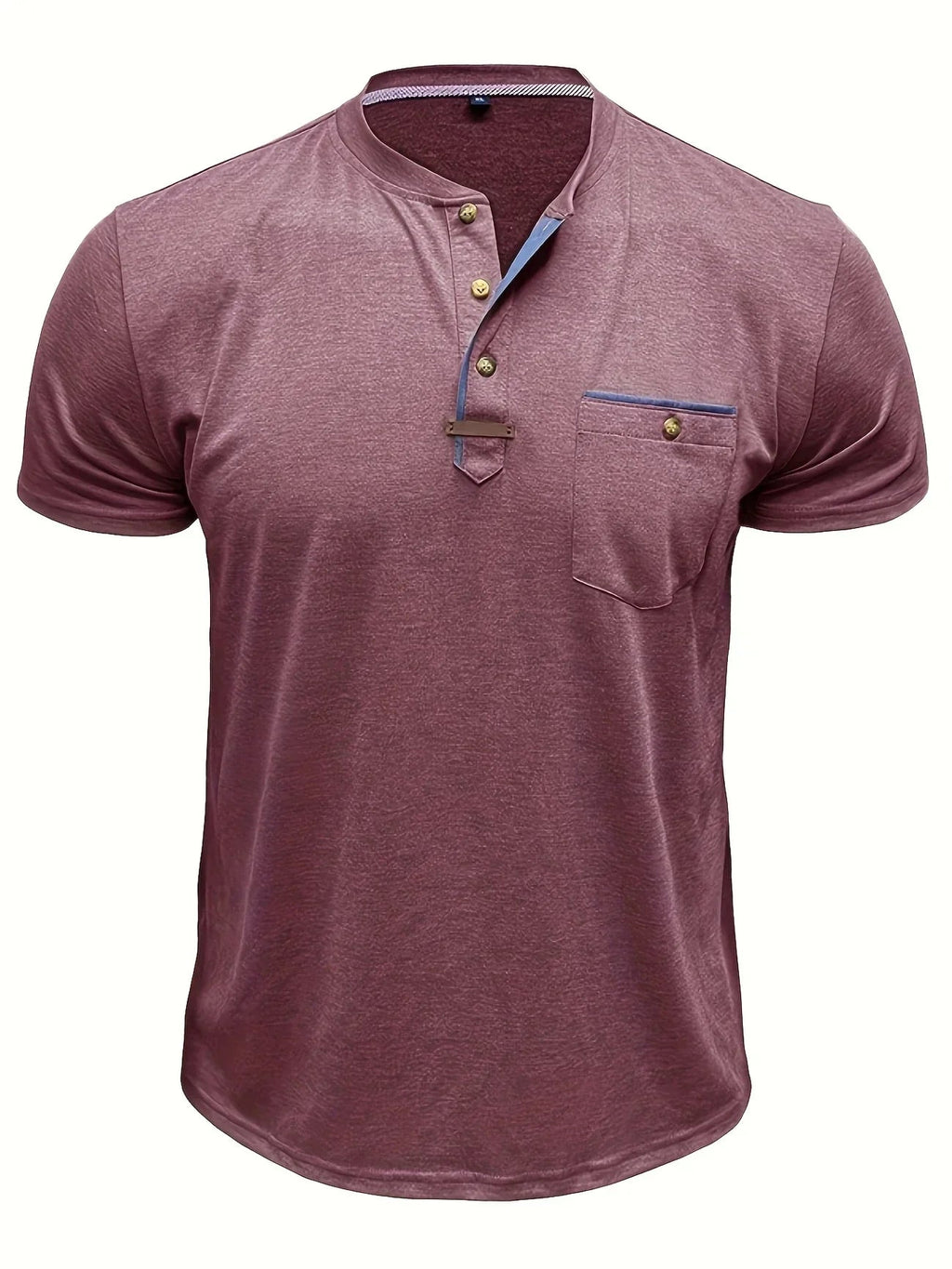 Jacinto | Camiseta elegante de cuello redondo con bolsillo