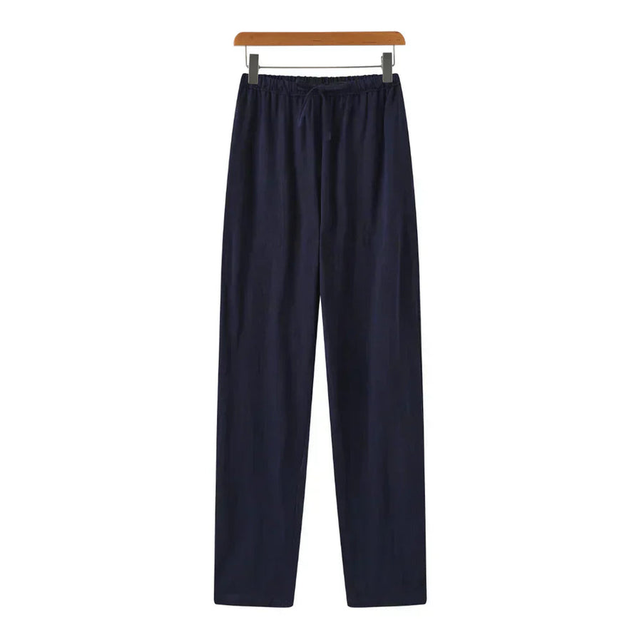Elena | Pantalones slim de lino