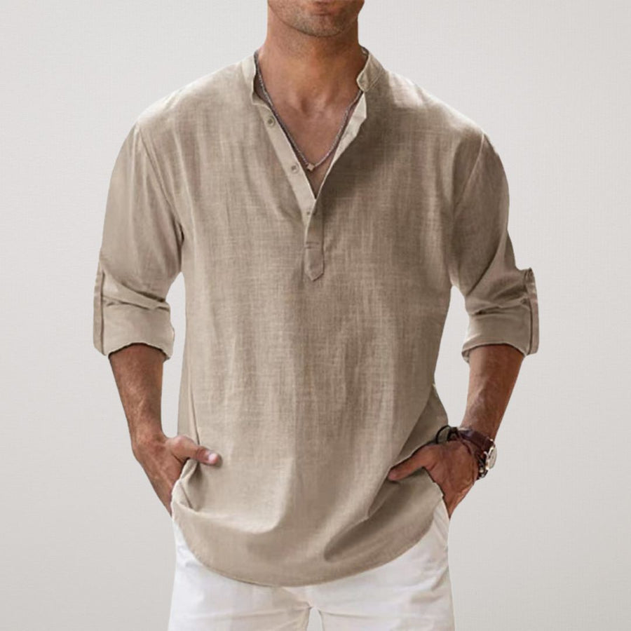 David | Camisa clásica de lino