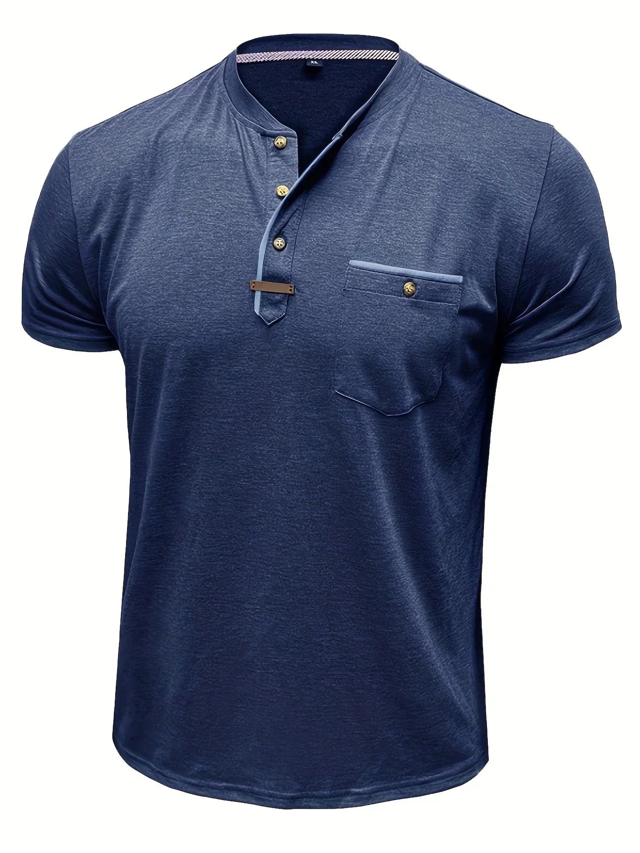 Jacinto | Camiseta elegante de cuello redondo con bolsillo