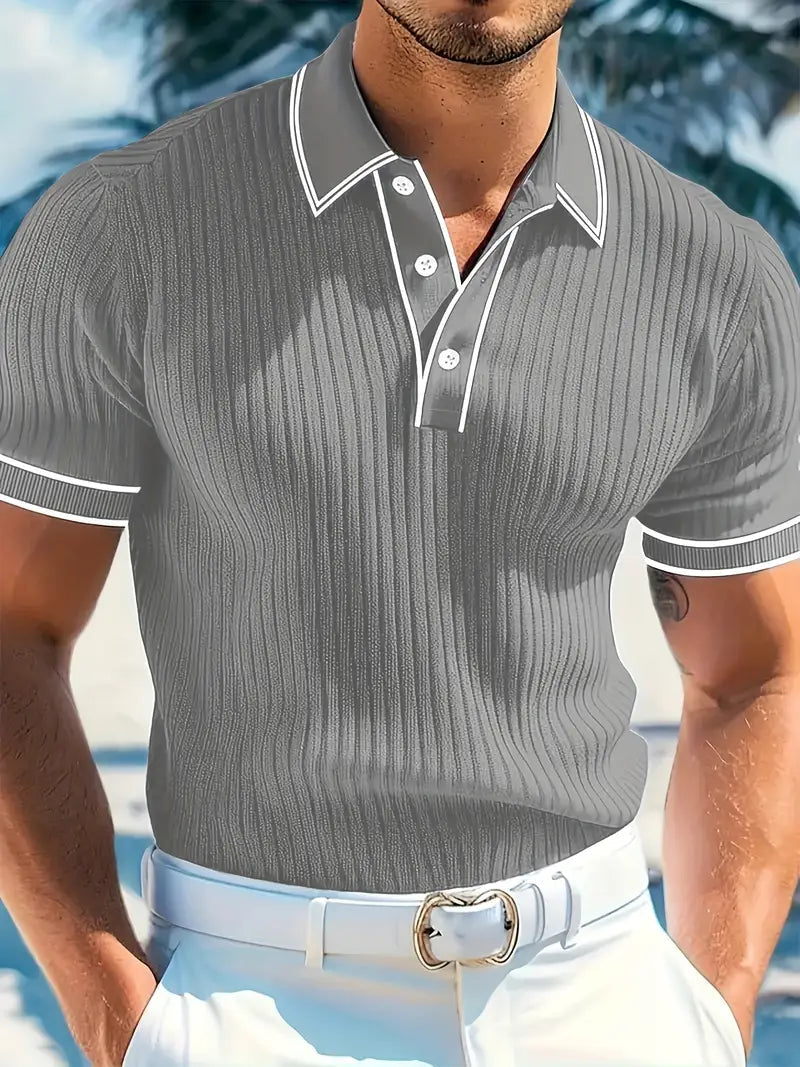 Eladio | Polo elegante de manga corta