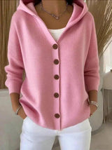 Chaqueta de Punto con Capucha