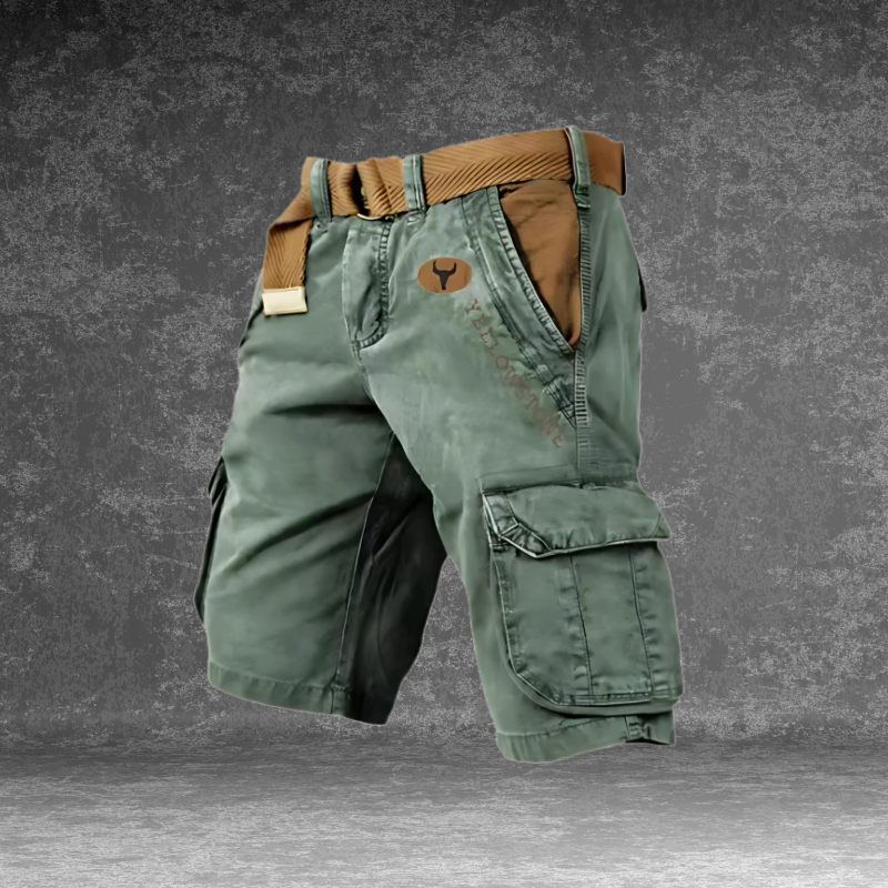 Niko | Pantalones cargo cortos de 6 bolsillos para hombre