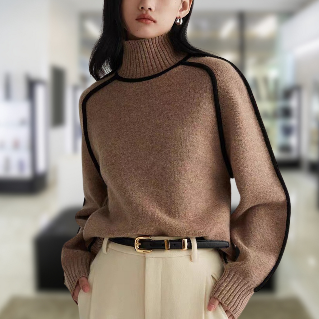 Silvia | Jersey de cuello alto cómodo