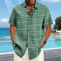 Damián | Camisa elegante de rayas y cuadros