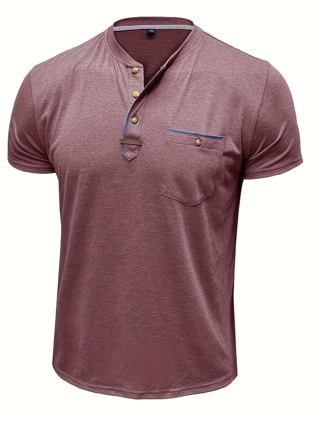 Jacinto | Camiseta elegante de cuello redondo con bolsillo