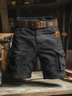 Mikel | Pantalones cargo cortos retro con múltiples bolsillos