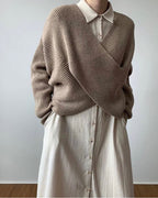 Laia | Pullover de punto cruzado chic