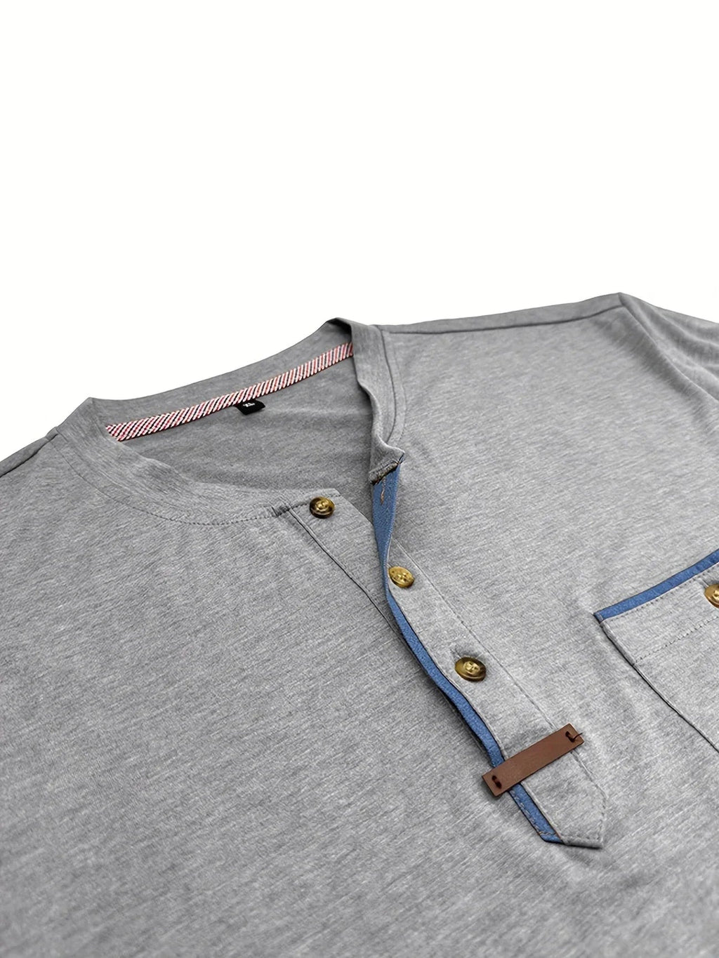 Jacinto | Camiseta elegante de cuello redondo con bolsillo