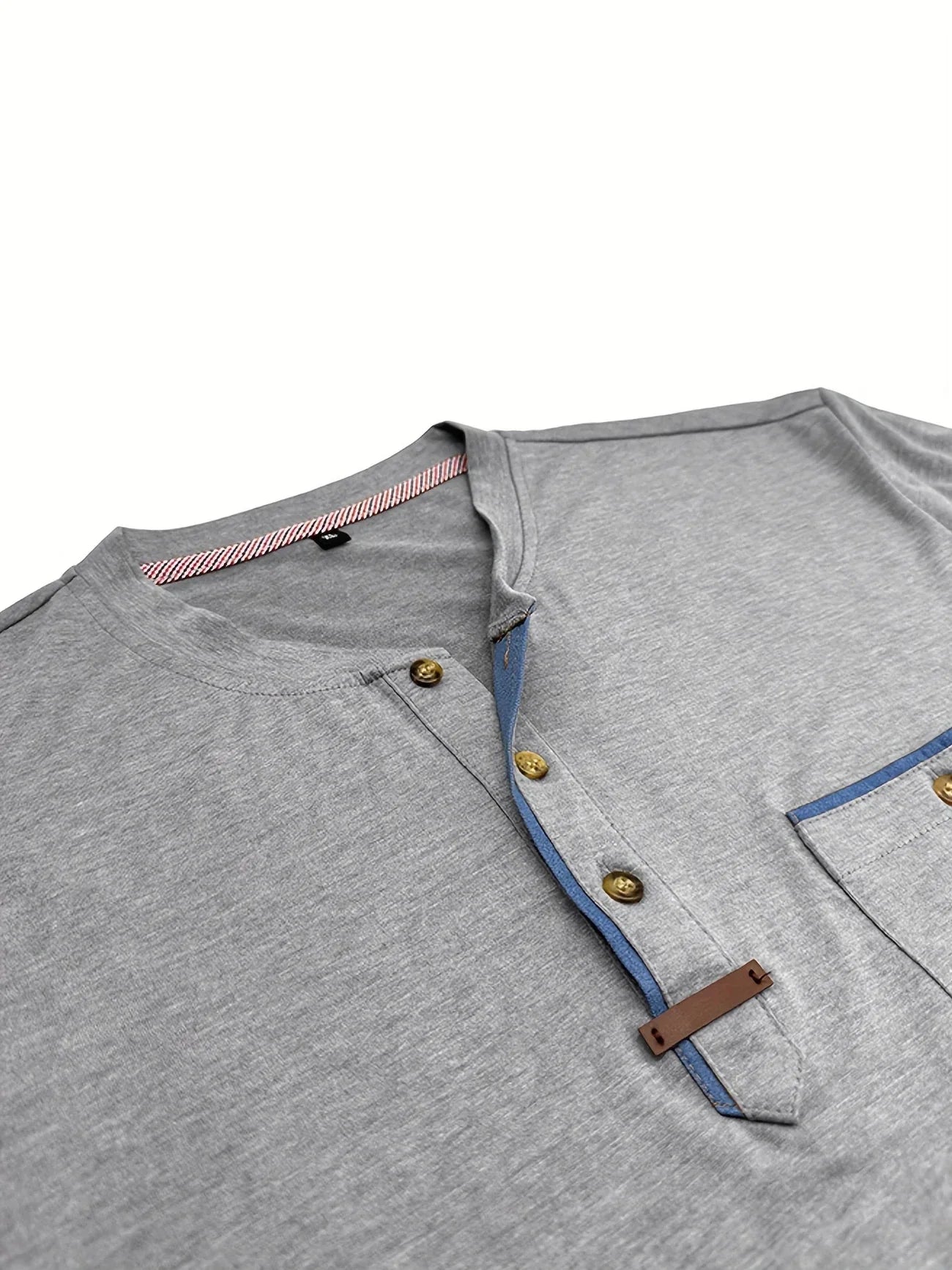 Jacinto | Camiseta elegante de cuello redondo con bolsillo